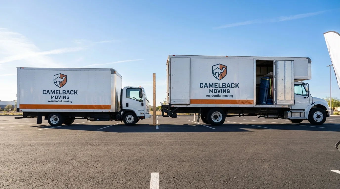 Moving truck size capacity guide in Mayville